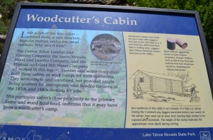 Woodcutter's Cabin sign