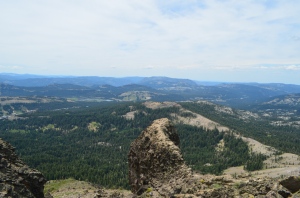 View top of Castle Peak