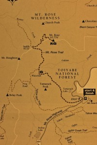 Map to Mt. Rose