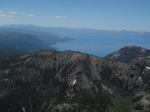 View top Lake Tahoe
